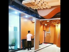 OEM cadre en aluminium cloisons de séparation mobiles cloisons de séparation pliantes coulissantes