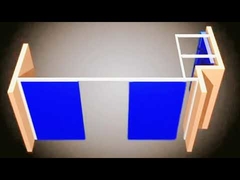 Tableau d'affichage de cloisons mobiles suspendues de galerie Systèmes de cloisons modulaires