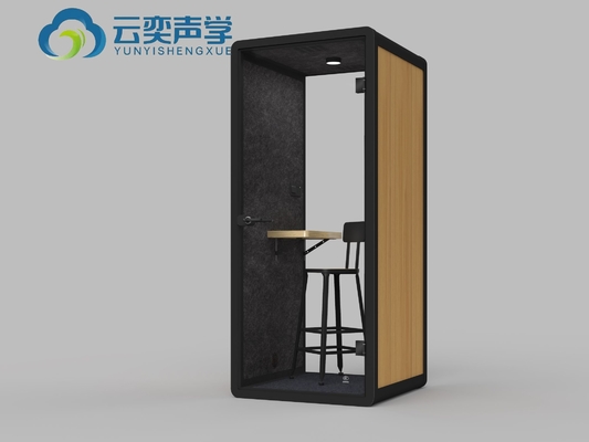 Bureau de réunion à une place avec bureau d'ordinateur pour le travail privé