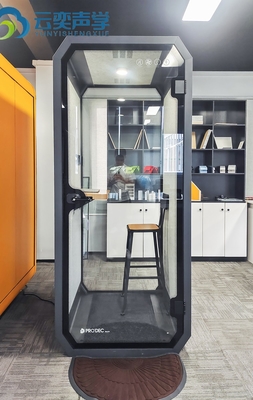Bureau de réunion à une place avec bureau d'ordinateur pour le travail privé