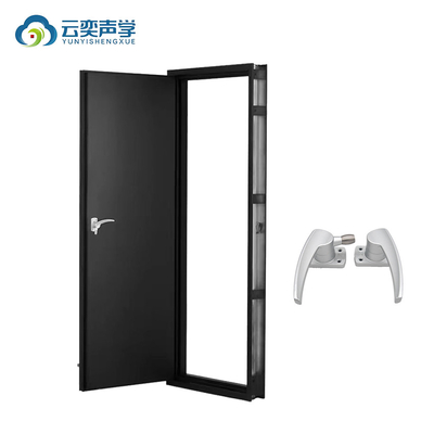 Nouveau design gris foncé sculpté en aluminium serrures multiples sécurité anti-vol porte blindée porte d'entrée principale villa manoir