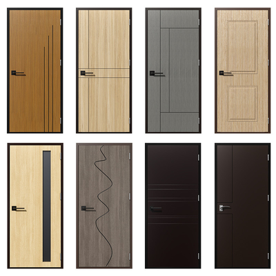 STC 42 ±3 DB Porte composite certifiée à l'épreuve du son en acier et bois