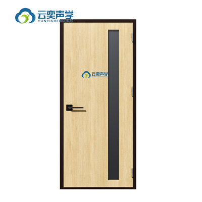 STC 42 ±3 DB Porte composite certifiée à l'épreuve du son en acier et bois
