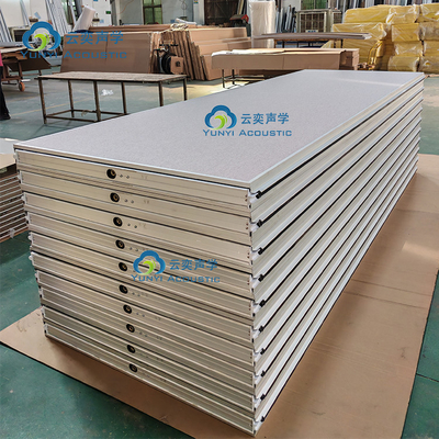 7.54m de hauteur personnalisé panneau unique cloison suspendue avec structure de profil en aluminium pour la division de l'espace de bureau