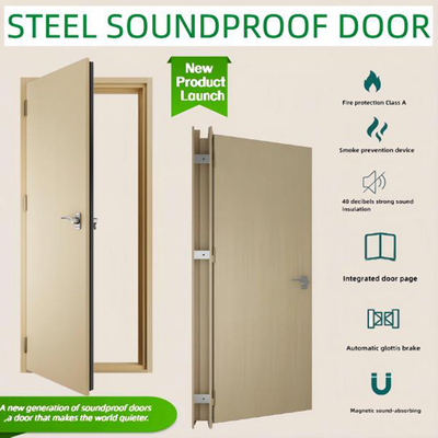 Porte isolée contre le bruit Porte insonorisée pour studio STC 50dB Porte acoustique pour maison Théâtre Cinéma Chambre principale Chambres d'hôtel
