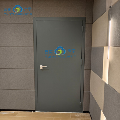 Salle de batterie Studio de musique Salle Barrière acoustique transparente Porte isolante contre le bruit Acoustique à domicile avec pièges à basse Cornernoise Canceling Door STC 45dB