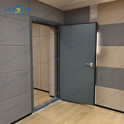 Salle de batterie Studio de musique Salle Barrière acoustique transparente Porte isolante contre le bruit Acoustique à domicile avec pièges à basse Cornernoise Canceling Door STC 45dB