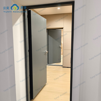 Salle de batterie Studio de musique Salle Barrière acoustique transparente Porte isolante contre le bruit Acoustique à domicile avec pièges à basse Cornernoise Canceling Door STC 45dB