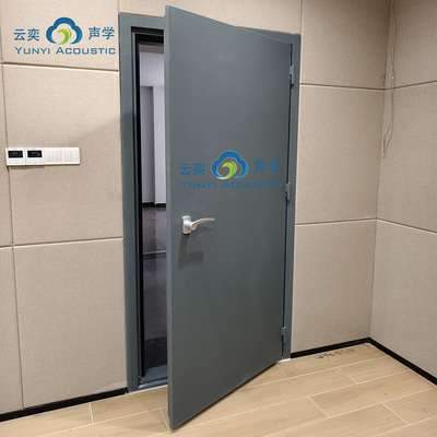 Chambre de batterie insonorisée Studio de musique Chambre transparente barrière acoustique Isolation acoustique Porte de vision en verre 60 minutes Acoustique résidentielle ignifuge avec pièges de basse Cornernoise Canceling Door STC 45dB