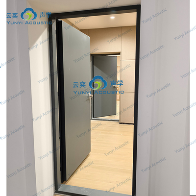 Chambre de batterie insonorisée Studio de musique Chambre transparente barrière acoustique Isolation acoustique Porte de vision en verre 60 minutes Acoustique résidentielle ignifuge avec pièges de basse Cornernoise Canceling Door STC 45dB