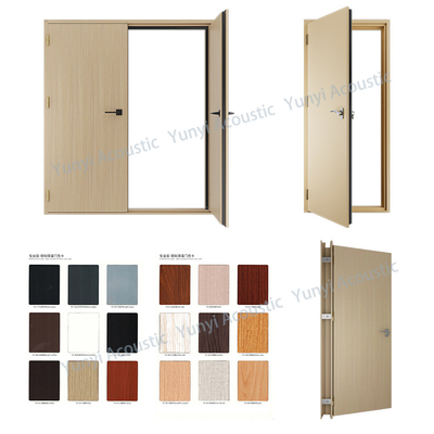 Porte à isolation acoustique avec verre acoustique 60 minutes Porte à isolation acoustique unique ignifuge STC 45dB
