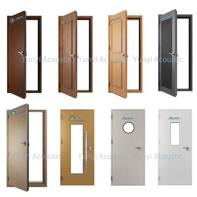 Porte acoustique isolation acoustique Porte à 30 minutes résistante au feu Porte simple pour la salle de batterie Piano salle d'étude