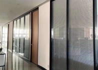 Cloison de séparation en verre simple de cadre en aluminium de diviseur de pièce de bureau de douane d'usine