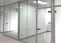 Cloison de séparation en aluminium en verre moderne de bureau de séparation en verre