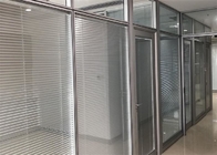 Cloisons de séparation en verre de bureau d'ODM d'OEM, diviseurs en verre de bureau de double couche