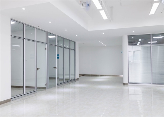 Cloisons de séparation modernes insonorisées adaptées aux besoins du client acoustiques en verre de bureau