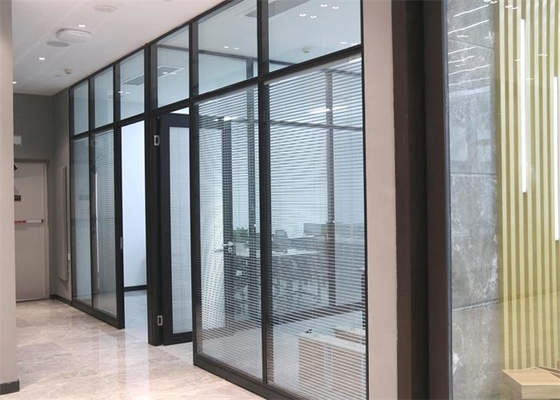 Cloison de séparation de cadre de diviseur de pièce haute de bureau en aluminium de verre trempé